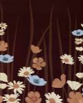 Chocolate Daisy Meadow by Kate Knight