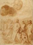 Christ's Command to Saint Peter, Feed My Sheep by Andrea Sacchi