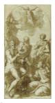 Christ the Savior above Saints John the Baptist, Jerome, Catherine, and Thomas by Giuseppe Porta