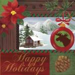 Christmas Lodge I by Fiona Stokes-Gilbert