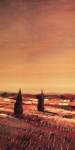 Claire Olivain - Flowing Fields II Size 12x24 by Claire Olivain