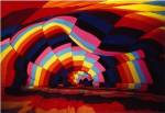 Close-up of a hot air balloon