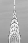 Close up of the Chrysler Building at Sunset (BW) by Panoramic Images