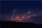 Cloud to cloud lightning strike