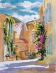 Coastal Village, France by Karen McLean-McGaw