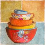 Collage Bowls I by Patricia Pinto