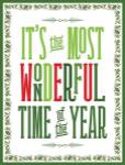Colorful Christmas with border IV by Noonday Design