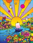 Cosmic Boat Color by Howie Green