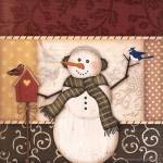 Country Snowman III by Jennifer Pugh