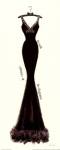 Couture Noir Original I by Emily Adams