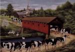 Cows In West Arlington by Lowell Herrero