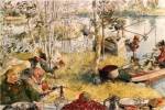 Crayfishing by Carl Larsson