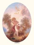 Cupid Between Roses by Jean-Honore Fragonard