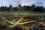 Currier and Ives - National Game of Baseball Size 25x16 by Currier and Ives