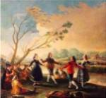 Dance on the Banks of the River Manzanares, 1777 by Francisco De Goya