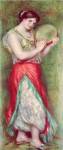 Dancing Girl with Tambourine, 1909 by Pierre-Auguste Renoir