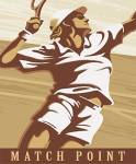 Dave Ember - Match Point Size 12x16 by Dave Ember