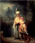 David and Jonathan, 1642 by Harmensz Van Rijn Rembrandt