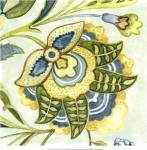 Decorative Golden Bloom IV by Sydney Wright