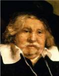 Detail of a Portrait of an old man, 1667 by Harmensz Van Rijn Rembrandt