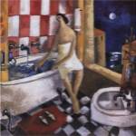 Didier Lourenco - Bano Rojo Size 13x15 by Didier Loureno