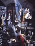 Didier Lourenco - Blue Light Size 19.625x27.5 by Didier Loureno