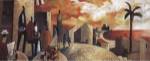 Didier Lourenco - Cafe y Perro Size 20x9.125 by Didier Loureno