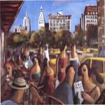 Didier Lourenco - Union Square Size 36x37.75 by Didier Loureno