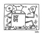 DJ 84, 1983 by Keith Haring
