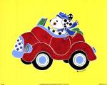 Dog in Car by Shelly Rasche