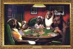 Dogs Playing Poker by Cassius Marcellus Coolidge