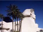Dramatic Sphynx at the Luxor Hotel Casino in Las Vegas Excalibur Hotel Turets, Las Vegas, Nevada