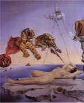 Dream Caused by the Flight of a Bee Around a Pomegranate, A Second Before Awakening by Salvador Dali