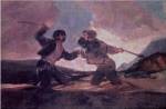 Duel with Clubs by Francisco De Goya