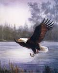 Eagle Fishing by Marianne Caroselli