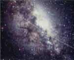 Echo Satellite Trail  In Milky Way