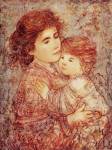 Edna Hibel - Harmony Size 12x19 by Edna Hibel