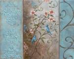 Elegance en Soie Bleue I by Vivian Flasch