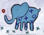 Elephant - mini by Liz Clay