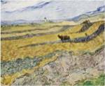 Enclosed Field with Ploughman by Vincent van Gogh