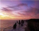 Eroded rocks in the ocean, Twelve Apostles, Port Campbell National Park, Victoria, Australia