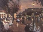 Evening Street Scene by Christa Kieffer