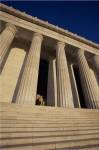 Facade of the Lincoln Memorial, Washington, D.C., USA