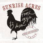 Farm Linen Rooster Black by Sue Schlabach