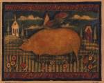 Farmhouse Pig by Susan Winget