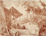 Farmyard by Hubert Robert