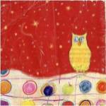 Feathers, Dots & Stripes I by Ingrid Blixt