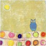 Feathers, Dots & Stripes III by Ingrid Blixt