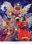 Felines Heralding Christmas Joy by Donna Race
