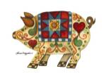 Festive Pig by Laurie Korsgaden